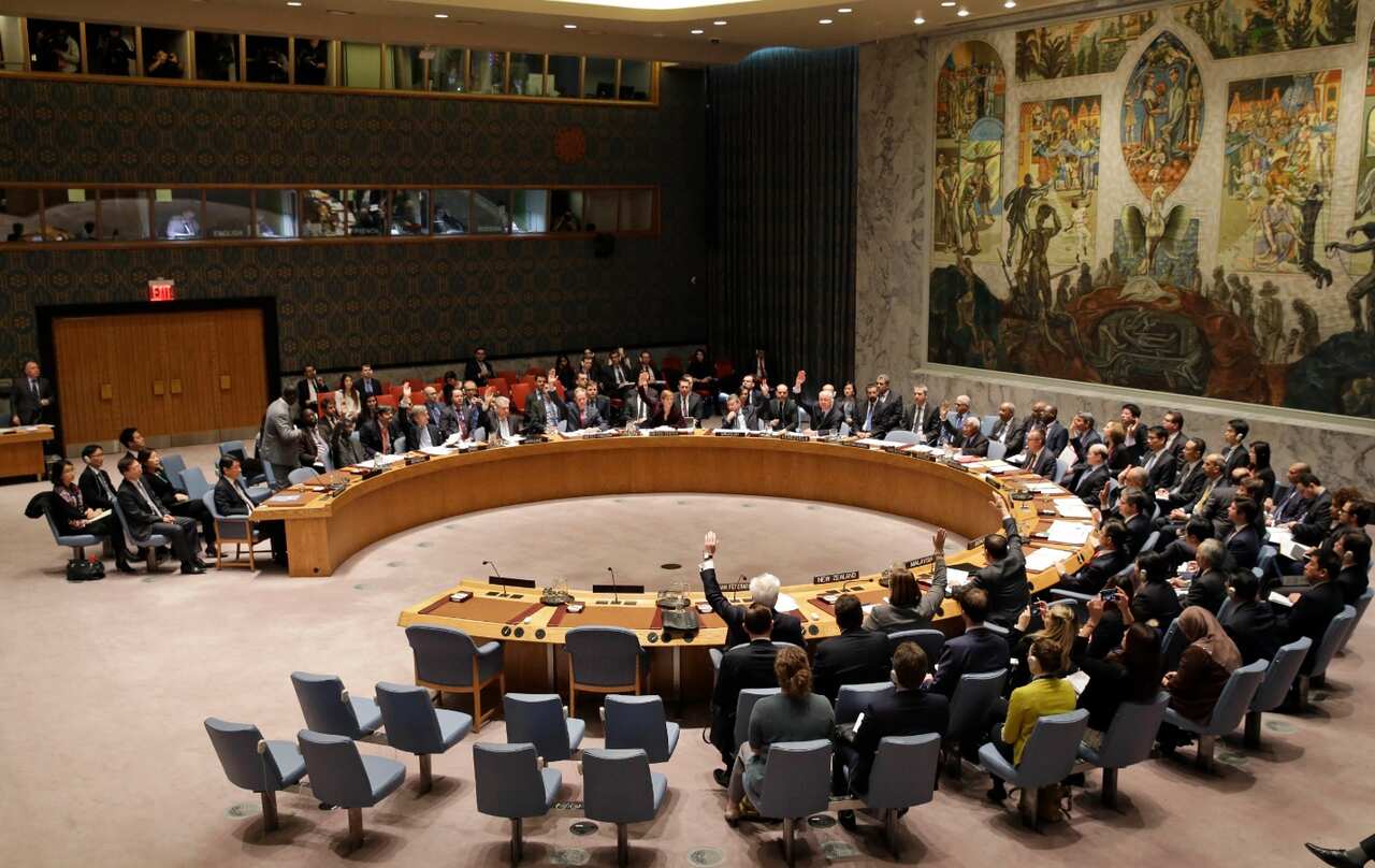 File image of a meeting at UN headquarters in New York 