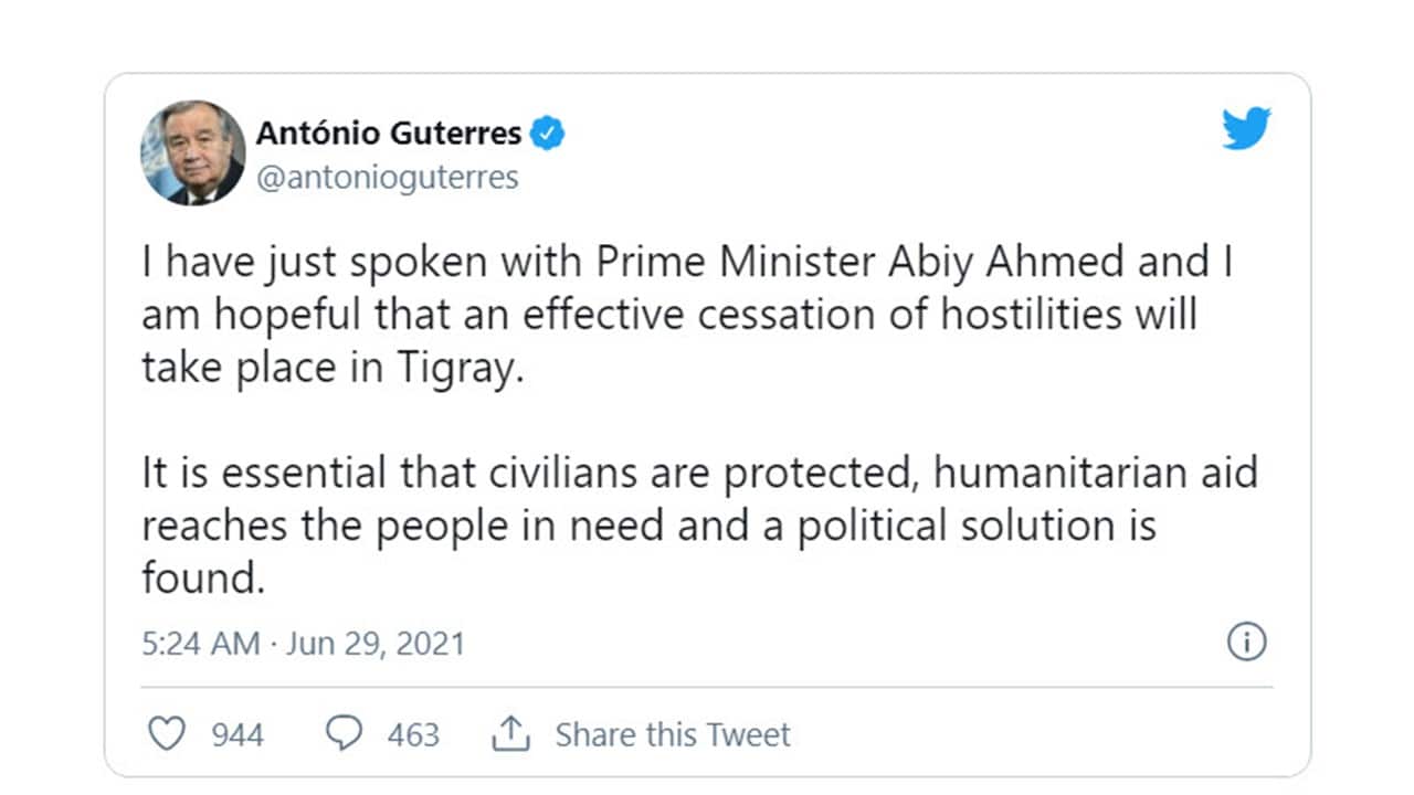 UN Secretary General Antonio Guterres