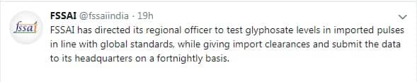 FSSAI tweet