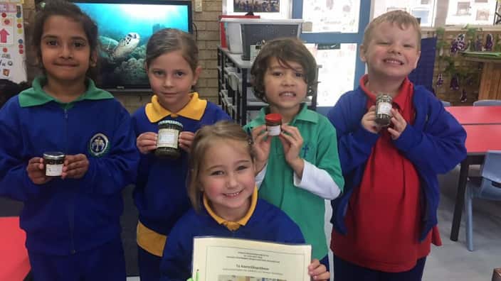 kids from the Greek kindergarden in Perth