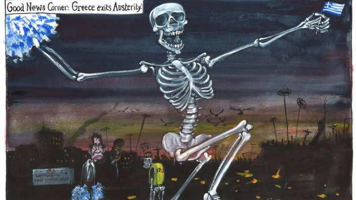 Martin Rowson on Greece exiting austerity