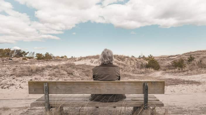 Lonely Elderly woman