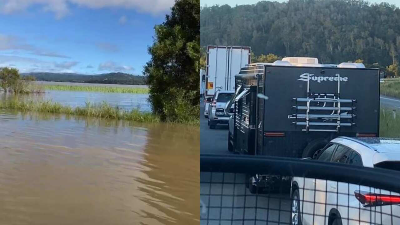 Hundreds of vehicles remained stranded between Ballina and Tweed Heads for more than two days.