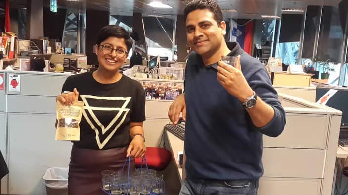 Uppma Virdi, Chai Walli at SBS office