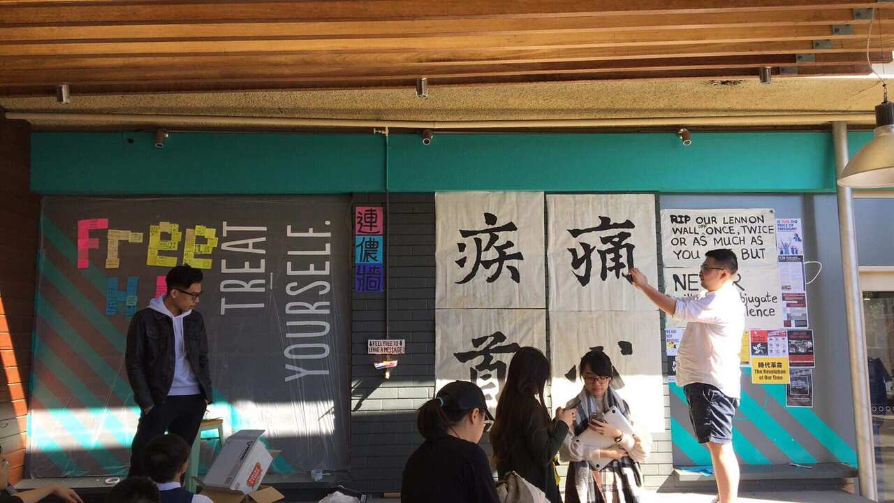 A student attended a protest at an Australian uni. Days later Chinese officials visited his family