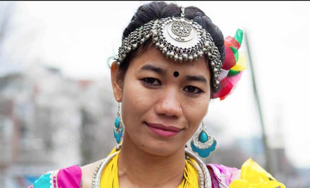 Urmila Chaudhary after receiving Laureate Freedom from Fear Award 2018 in Netherlands.