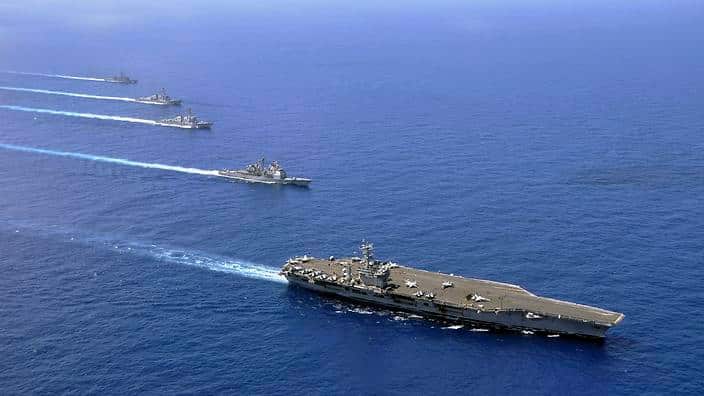 US Military ships operate in South China Sea