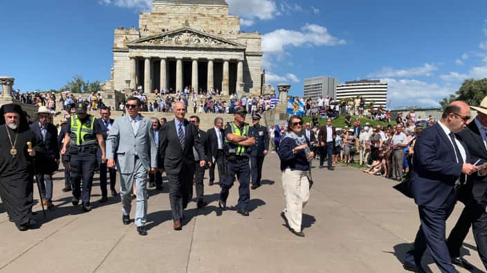 Greek National Day Parade in Melbourne. 