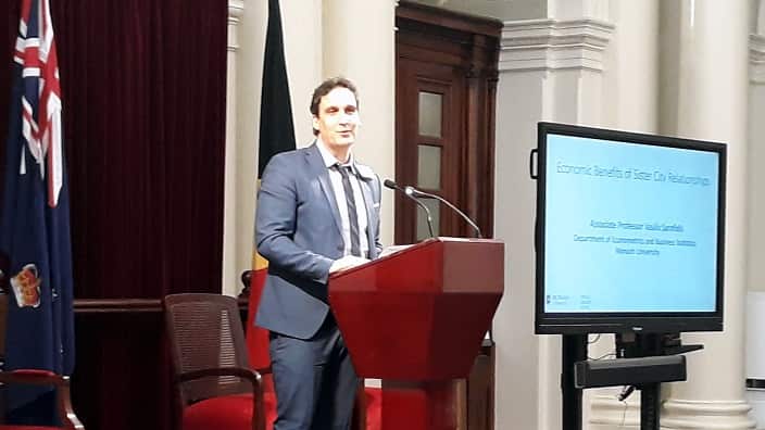 Vasilis Safafidis, Associate Professor of Econometrics & Business Statistics, Monash University on Sister Cities initiative.