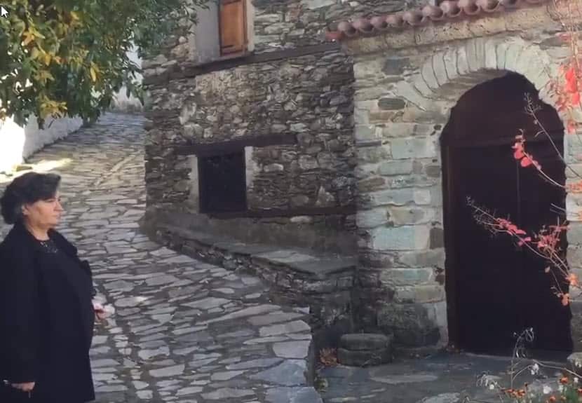 The house where the allied soldiers feasted with the locals in Ambelakia. 