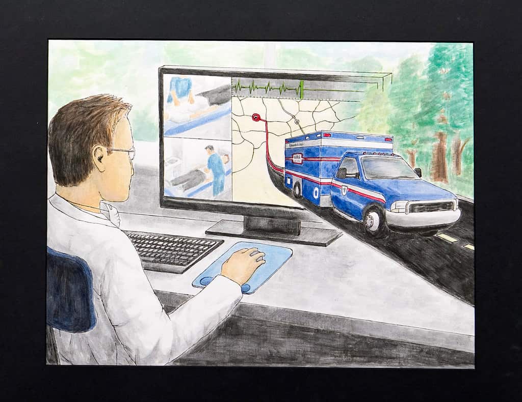 The future of tele-medicine.