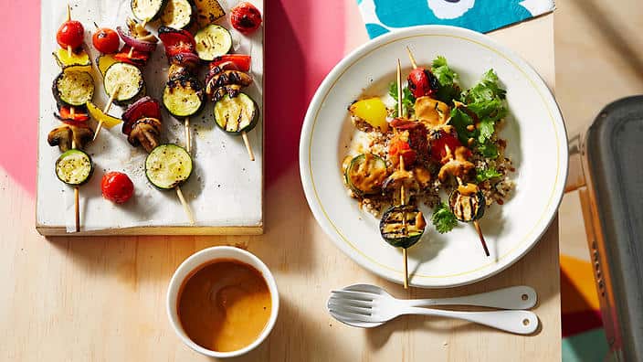Vegie kebab