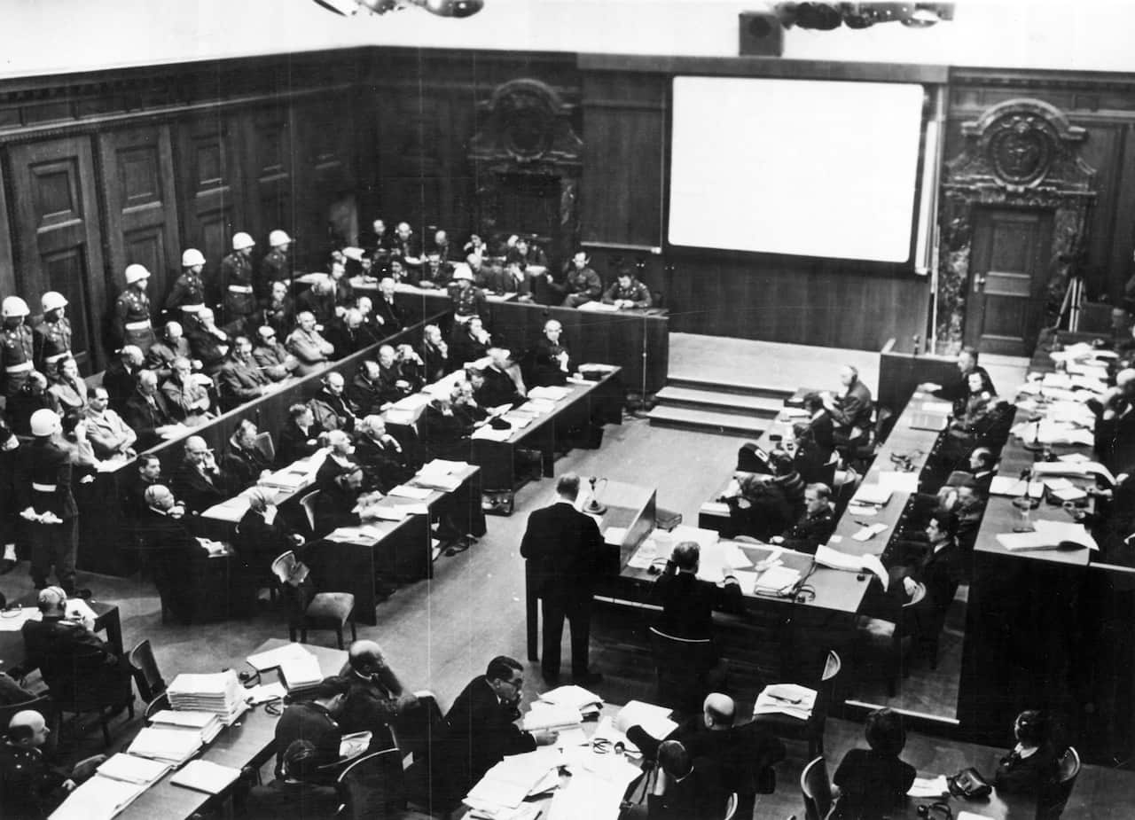 Der Gerichtssaal 1945/46