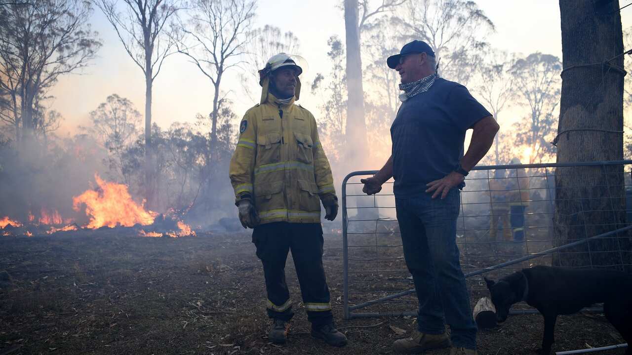 There are more than 80 fires burning around the state, with about half of those uncontained. (AAP Image/Dan Peled) NO ARCHIVING