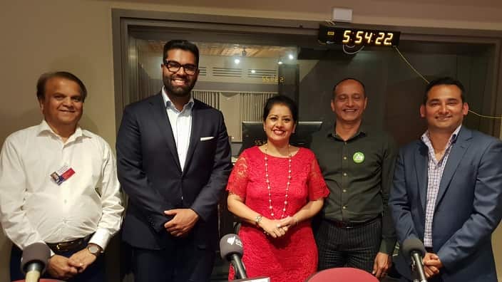 From L-R Moti Visa,Tarang Chawla, Manpreet K Singh, Naresh Bhalla, Arnav Sati 