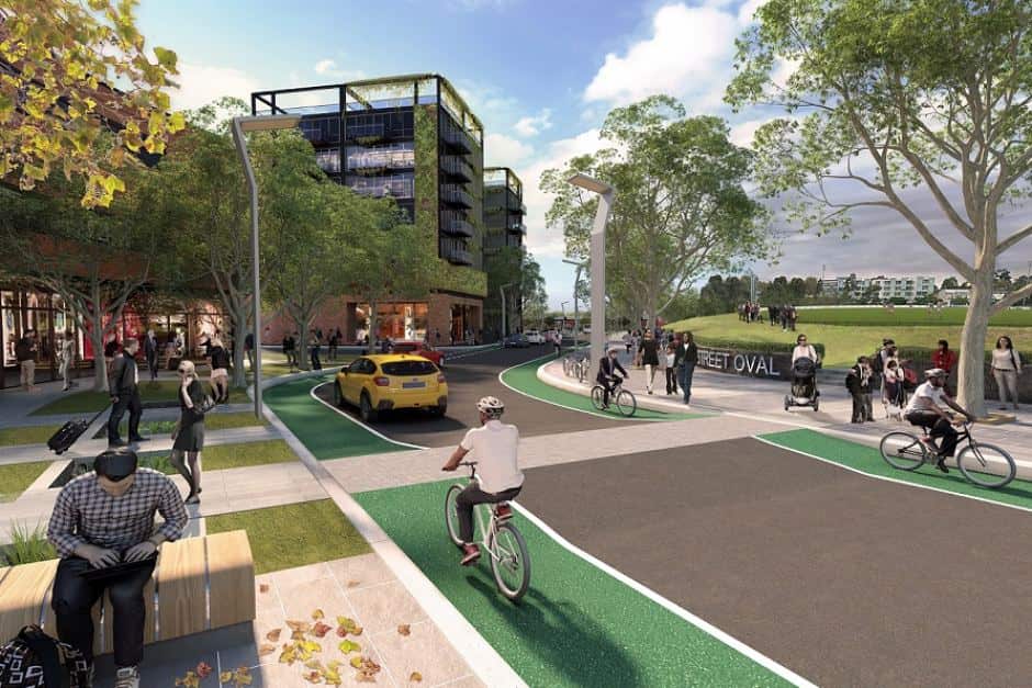 An artist's impression of new suburb Arden