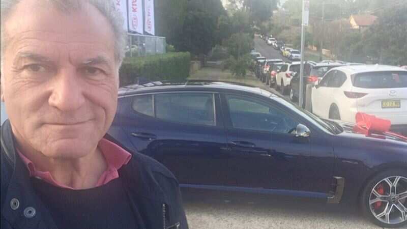 Victor and his new car