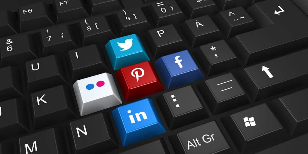 Keyboard - Social Media.