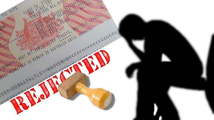 Australian Visa with rejection stamp