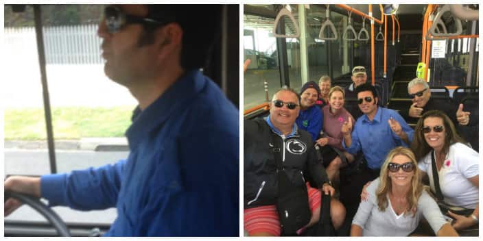 Vane Elvis Crngarov as a bus driver