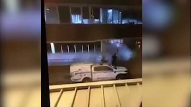 Police said one man was shot dead by officers during the shootout. Supplied