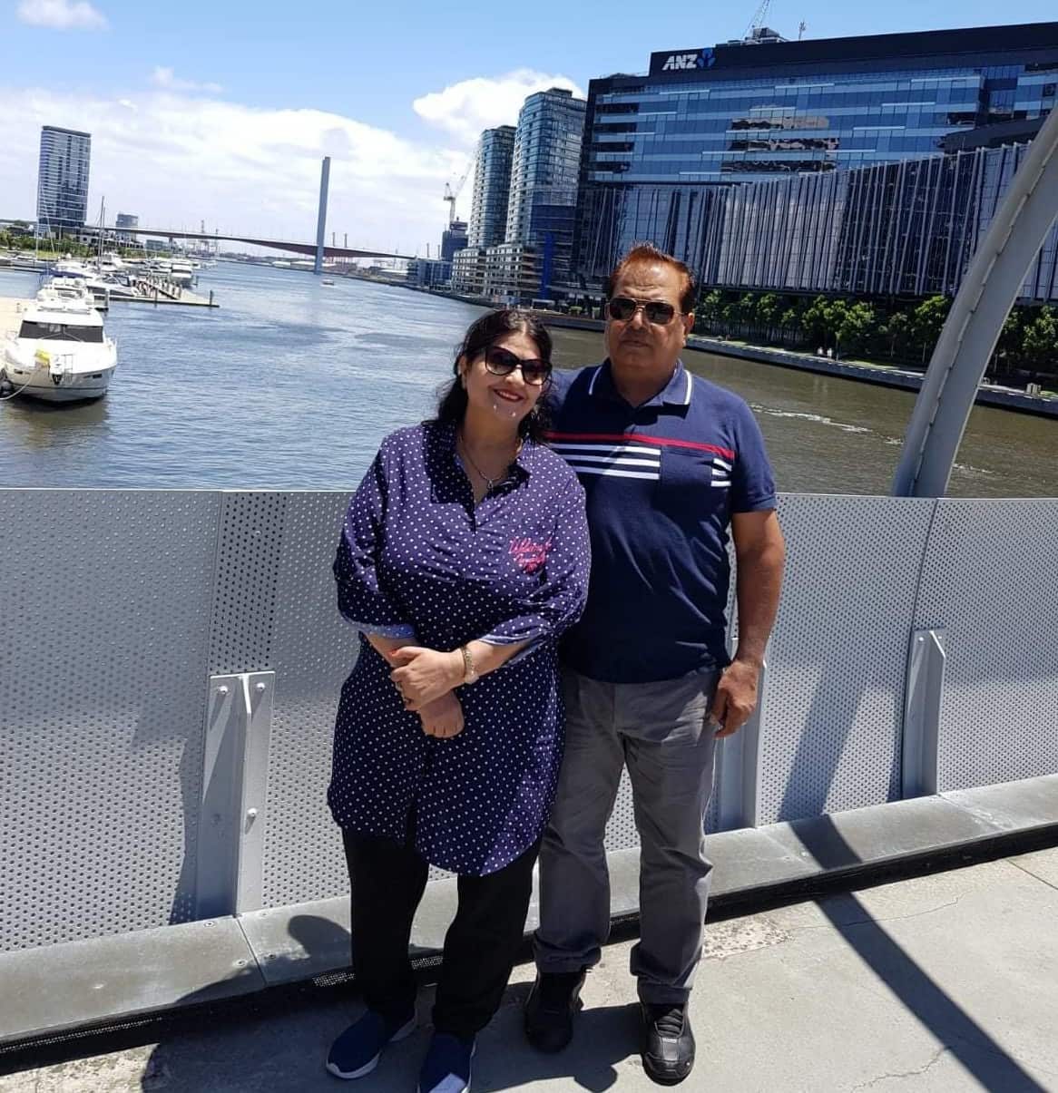 Brij Lal Wadhwa and his wife Shashi Wadhwa