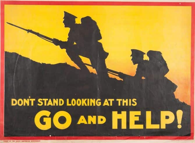 WW1 Recruitment Posters "DON'T STAND LOOKING AT THIS"