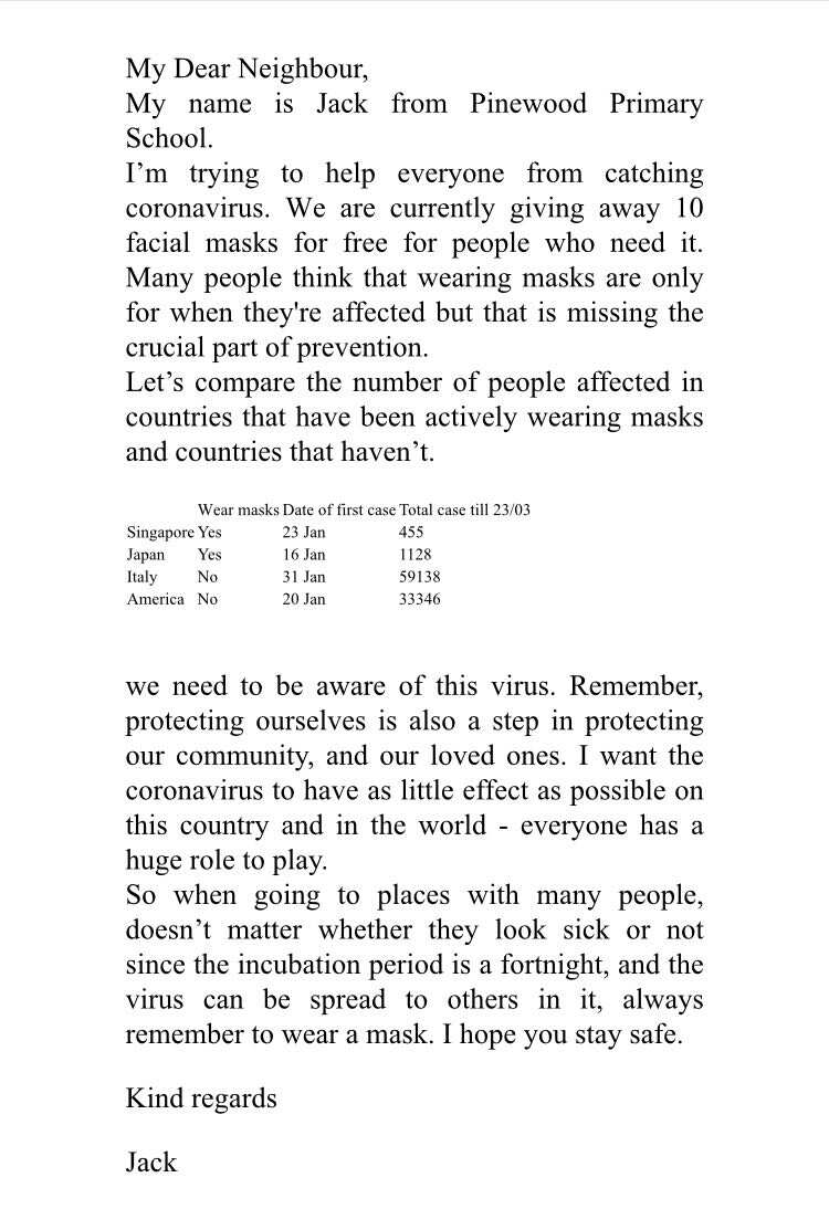 Jack Jiaji Lin’s letter to the neighbourhood