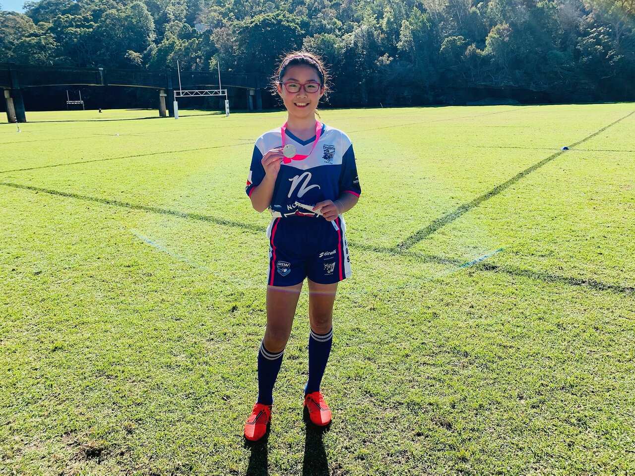 Claire在最近的一场比赛中荣膺全场MVP