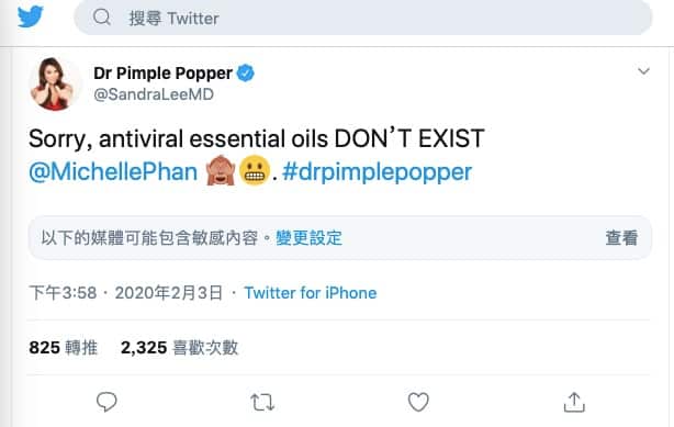 Dr Pimple replied MichellePhan Twitter