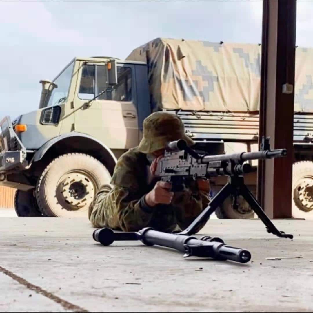 Army PTE Alex Zhang in training