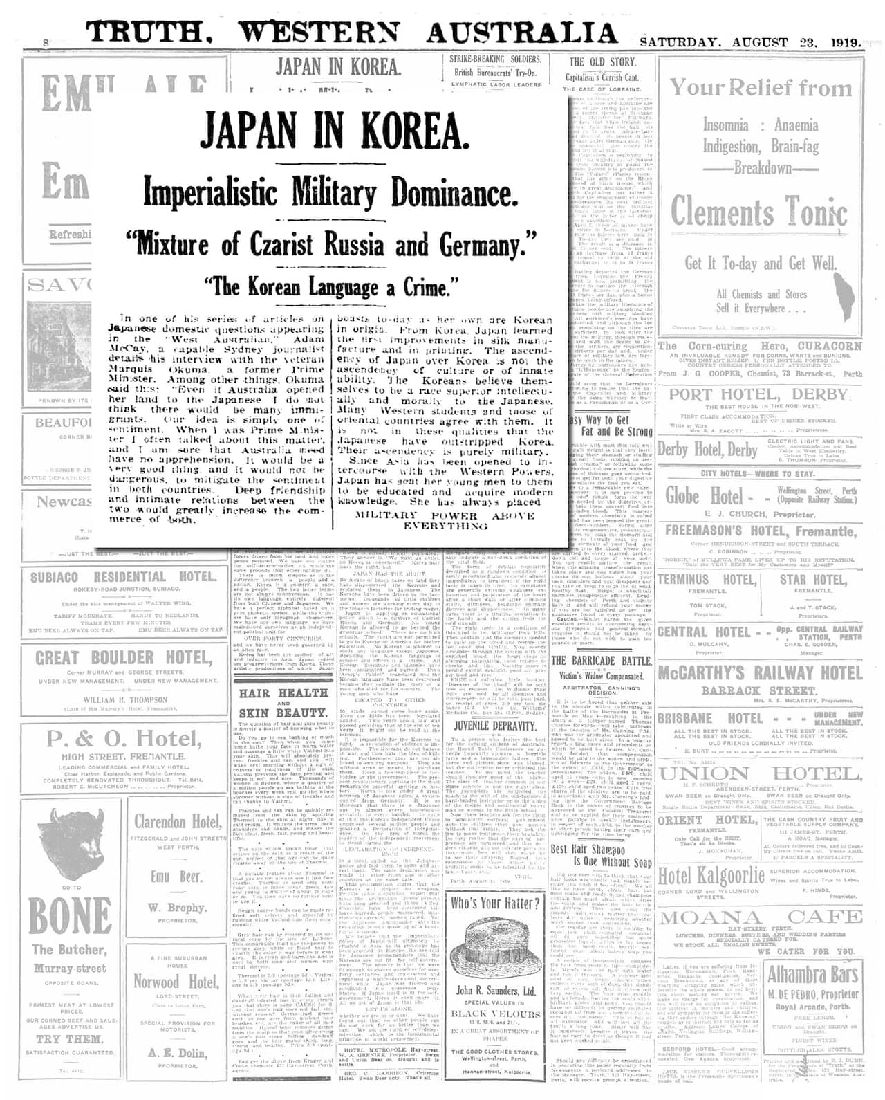 Page image from the National Library of Australia's Newspaper Digitisation Program