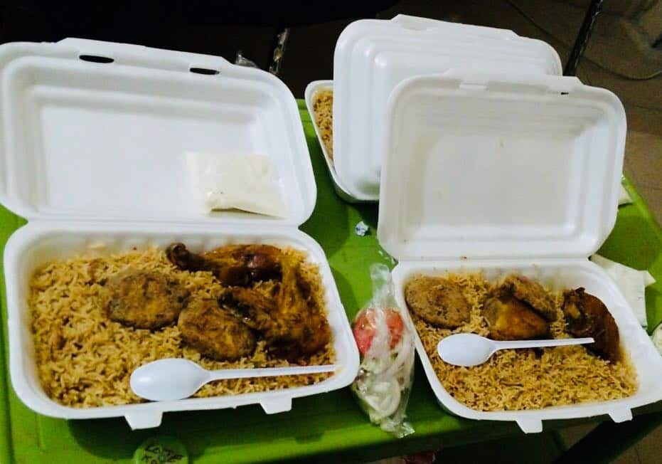 Pulao kabab lunch boxes