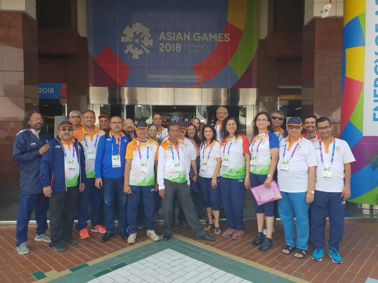 Indian Bridge team players at the Asian Games 2018.
