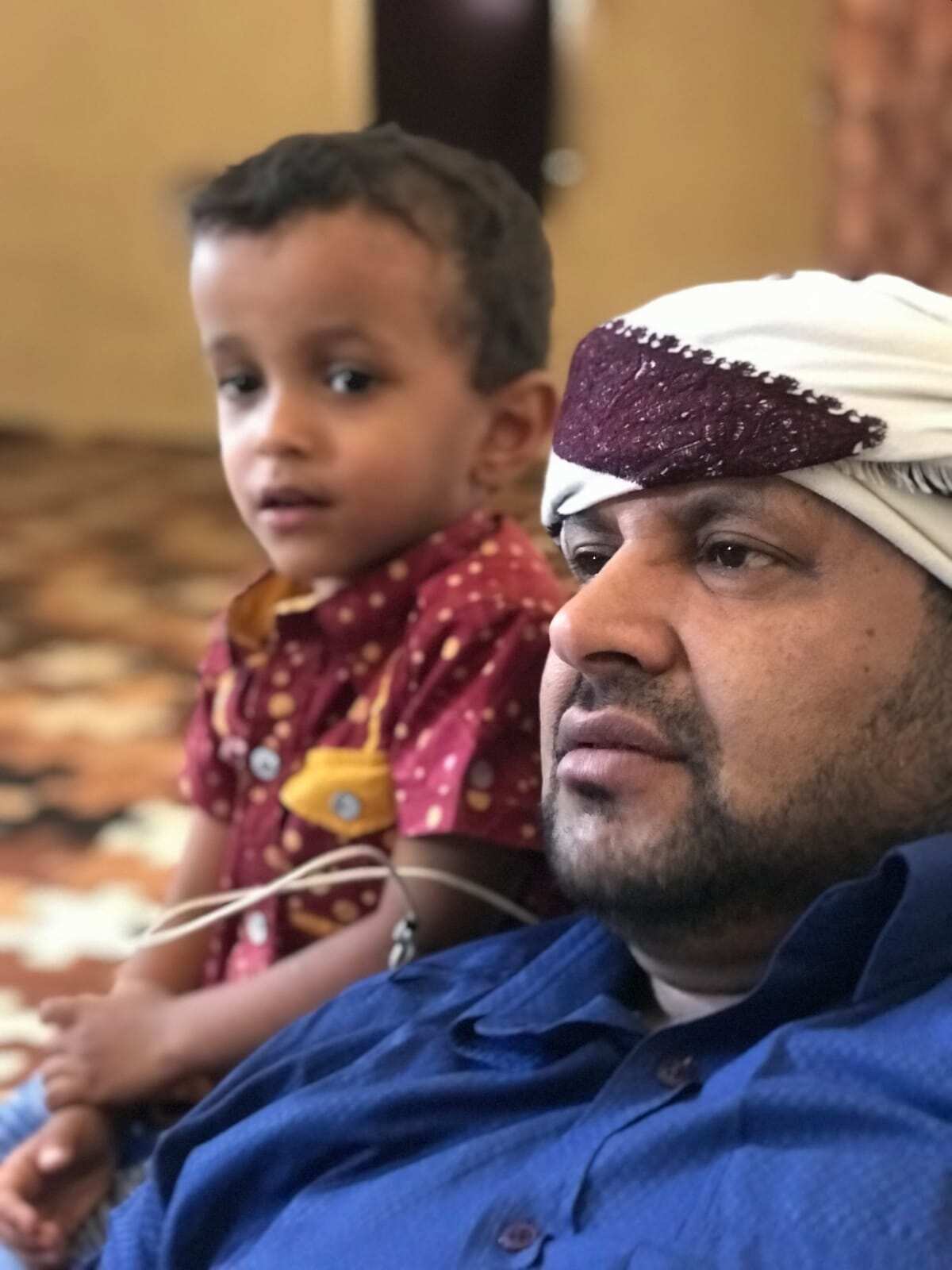 Ahmed Al-Shubaili with his son Ahed
