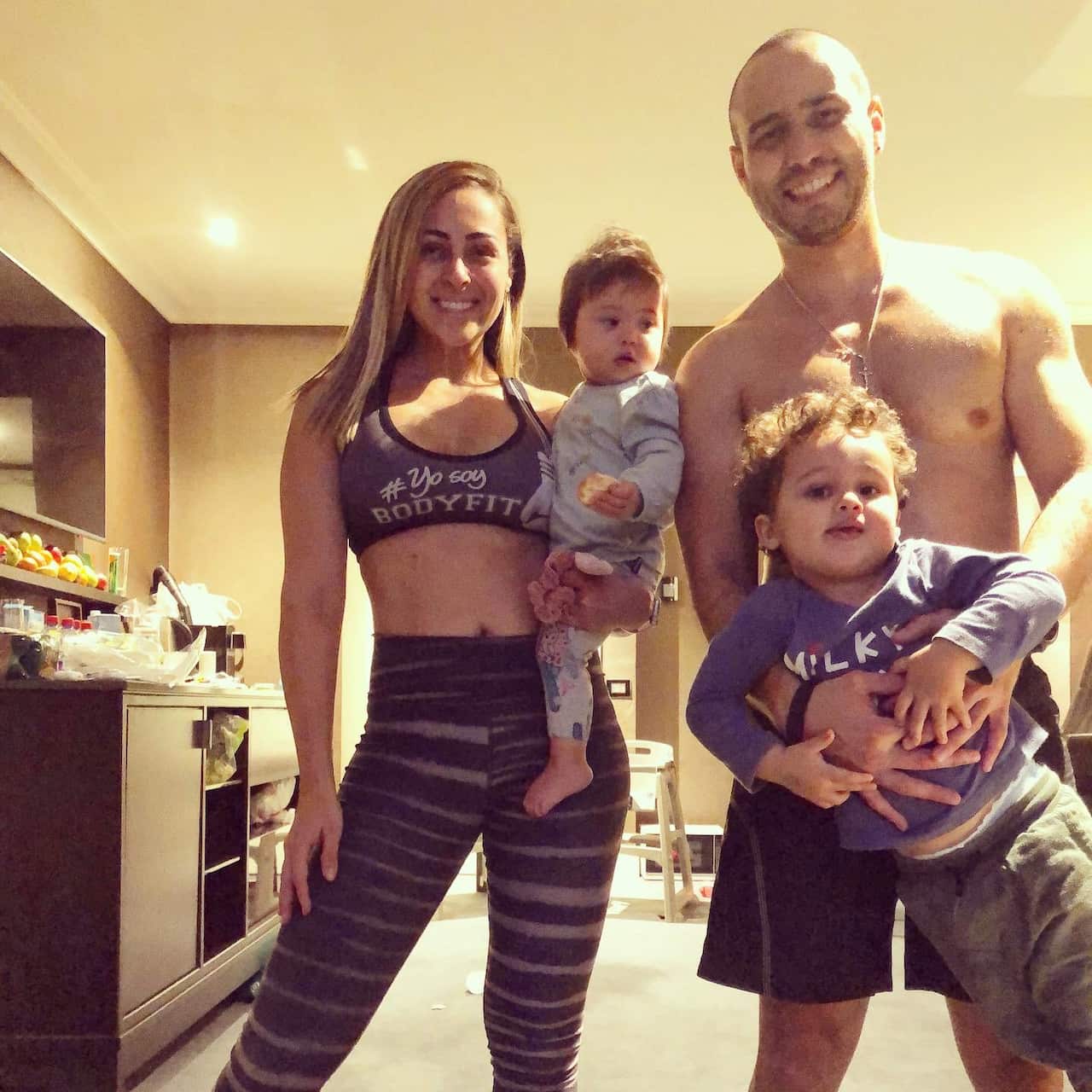 familia en cuarentena