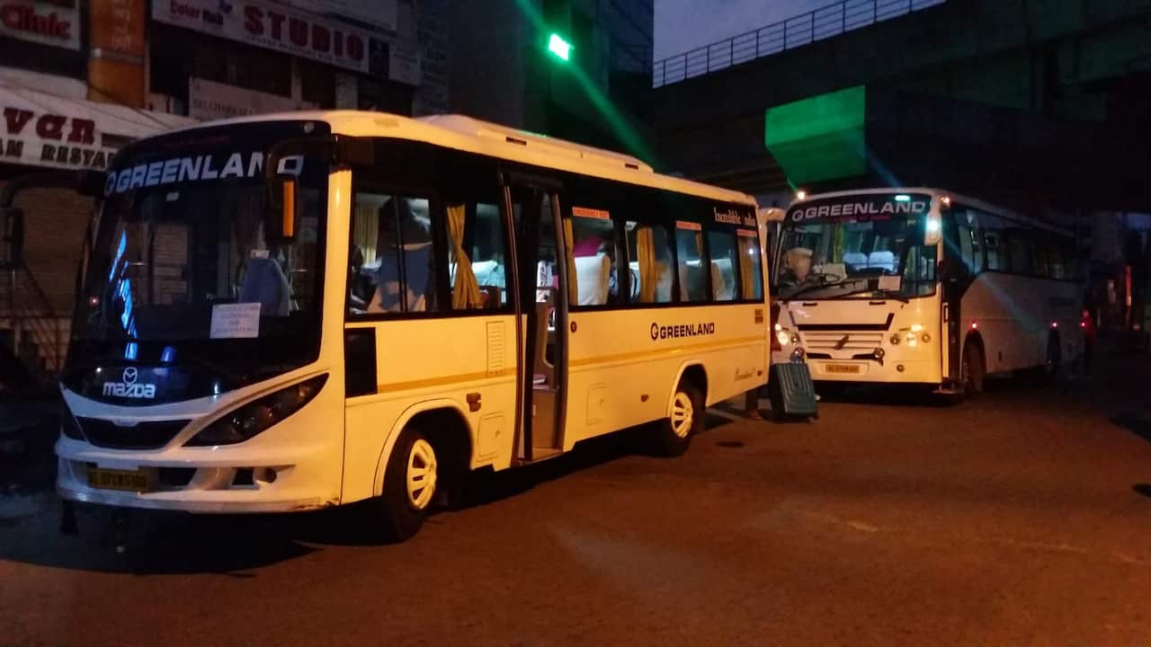 Charter flight from India