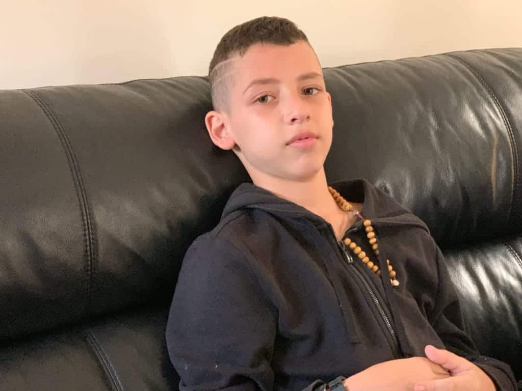 Charbel Kasas, 11, just left hospital after severely injured in Oatlands crash 