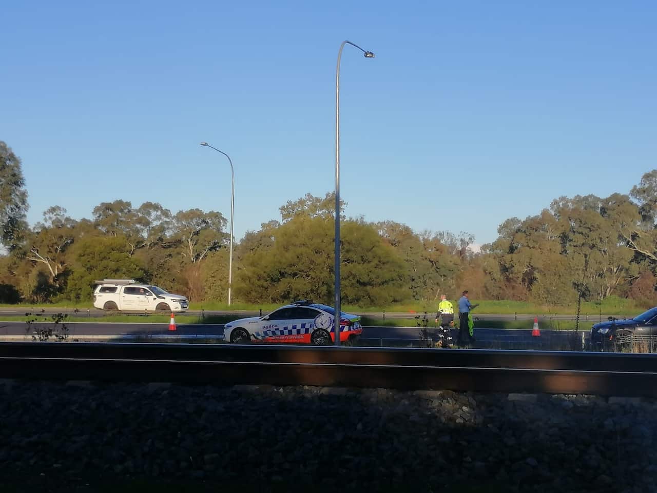Punto de registro para cruzar la frontera Albury-Wodonga
