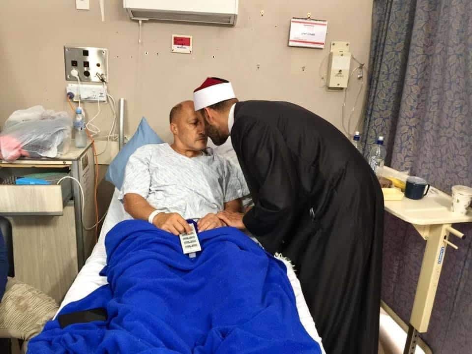 Sheikh Rafat Negm during his visit to one of Chrstchurch victims in New Zeland