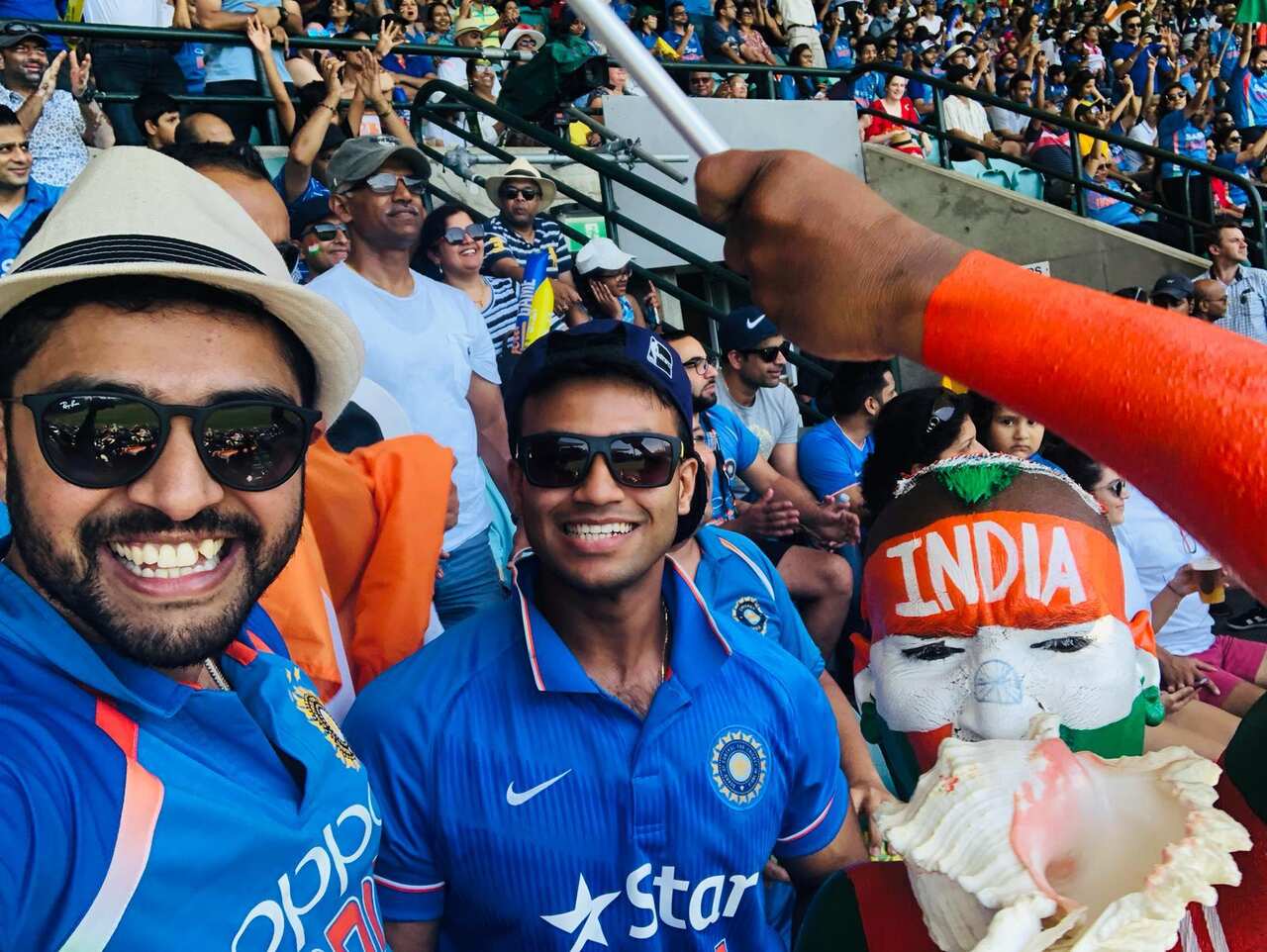 Debdeep Panigrahi at Gabba in November 2018 for India vs Australia 1st T20.