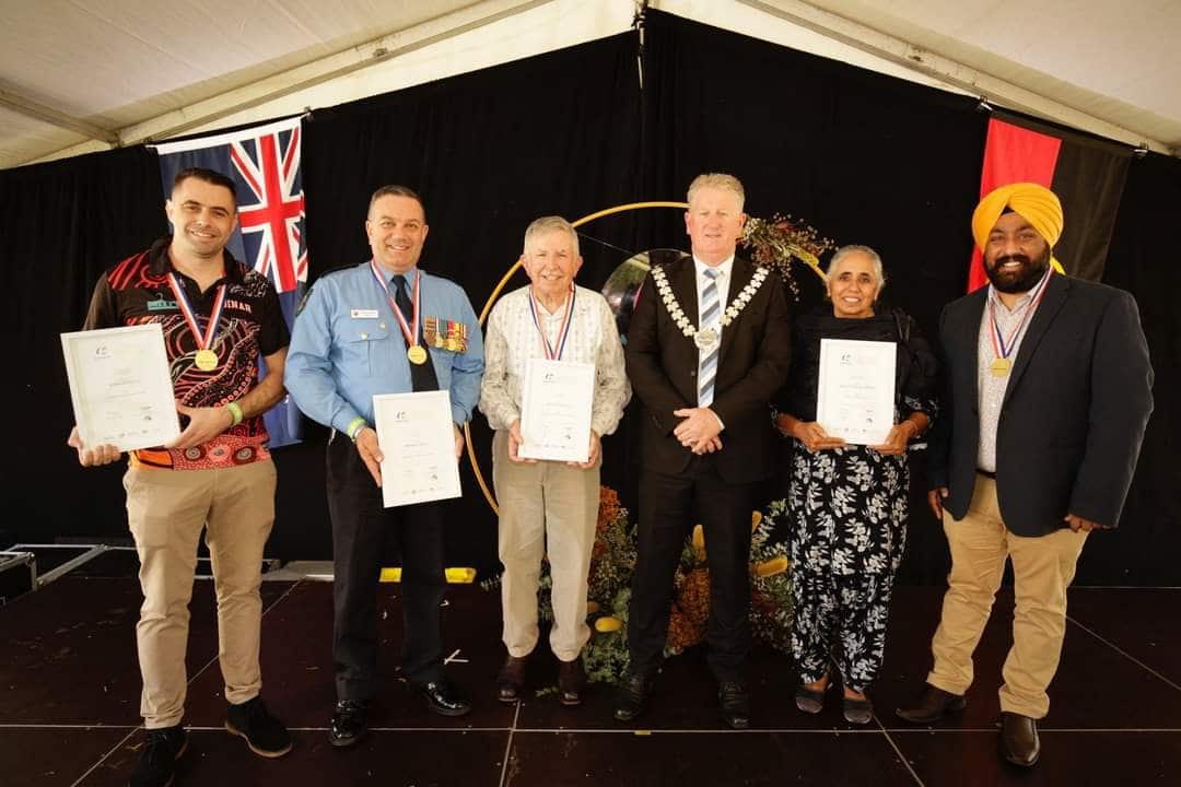Australia Day awards were presented by Mayor of City of Swan Cr Kevin Bailey.