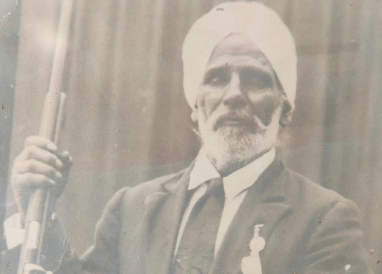 A file photo of Mangal Singh Bains who came to Australia in 1893.