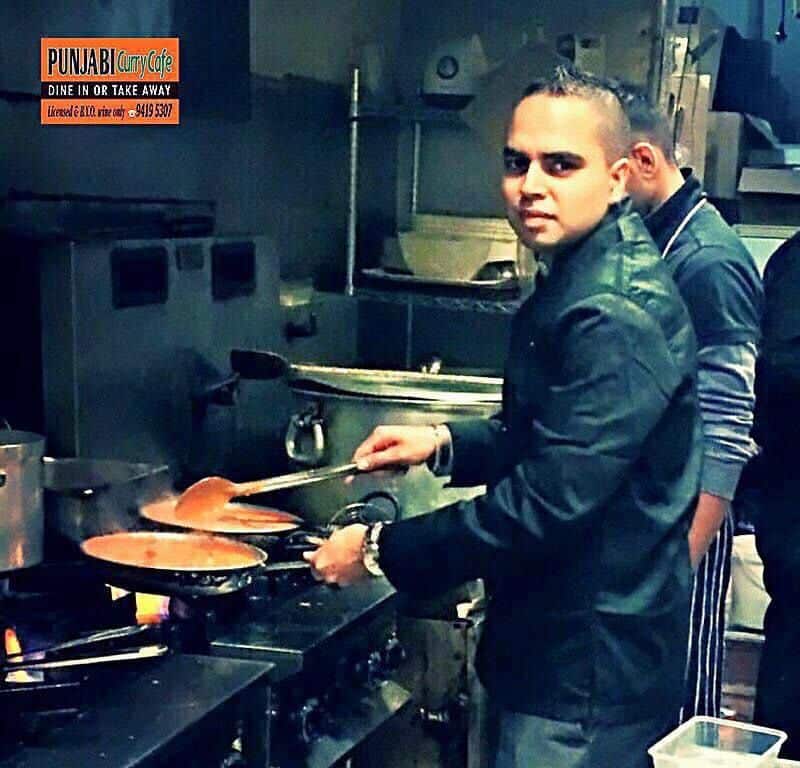 Raj Singh is the owner-operator of Punjabi Curry Cafe located in Collingwood, Melbourne.