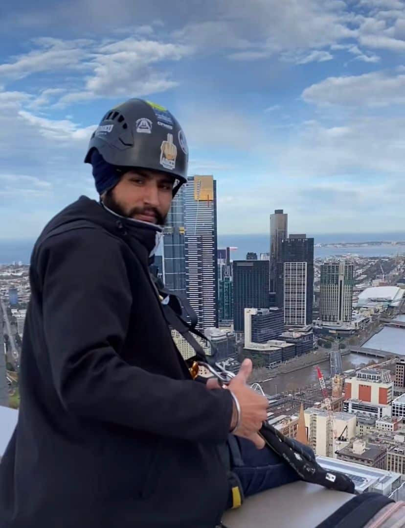 Barinder Singh works across various skyscrapers in the Melbourne CBD.