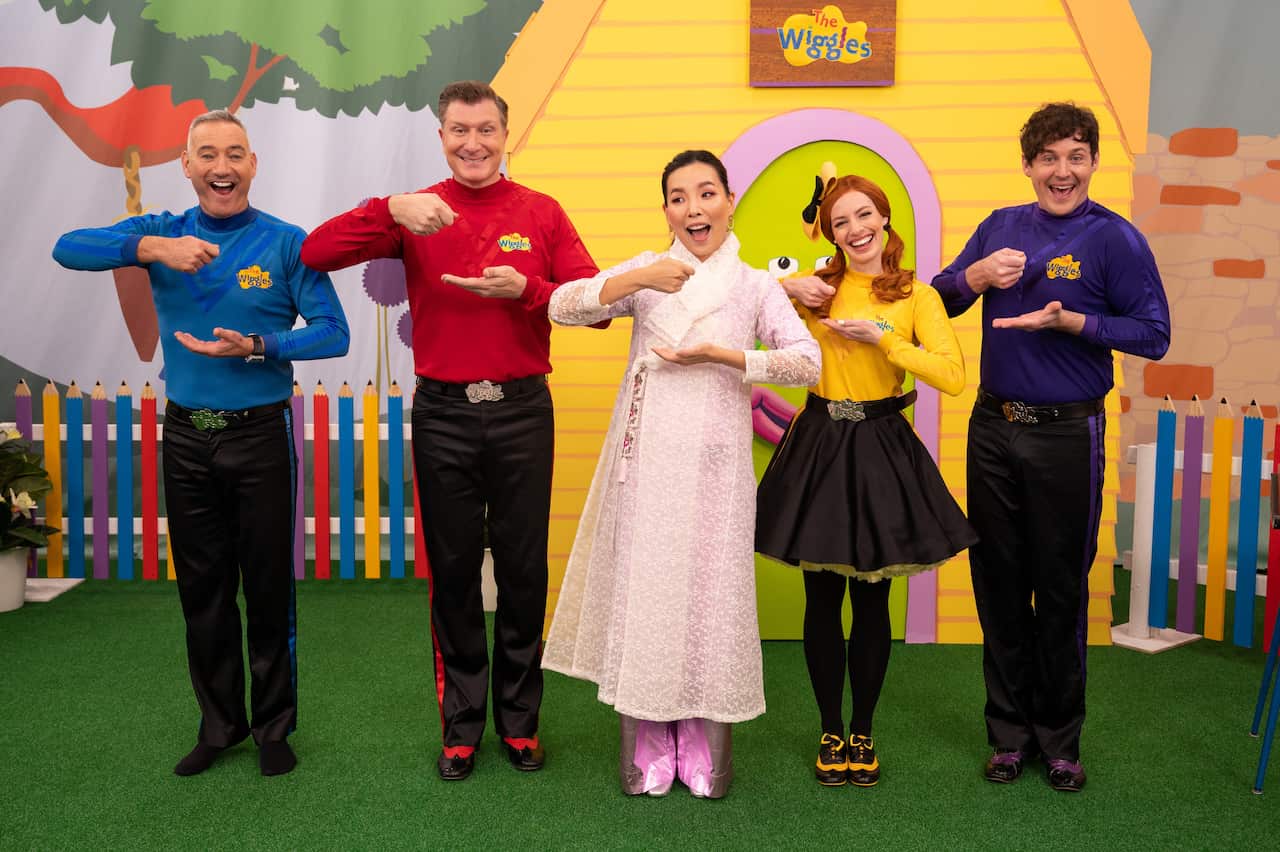 Dami Im and the Chilren's band the Wiggles