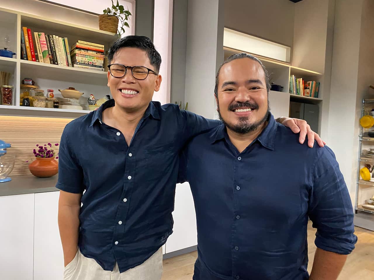 Australia Master Chef Winner Adam Liaw with Will Mahusay of Sydney Cebu Lechon