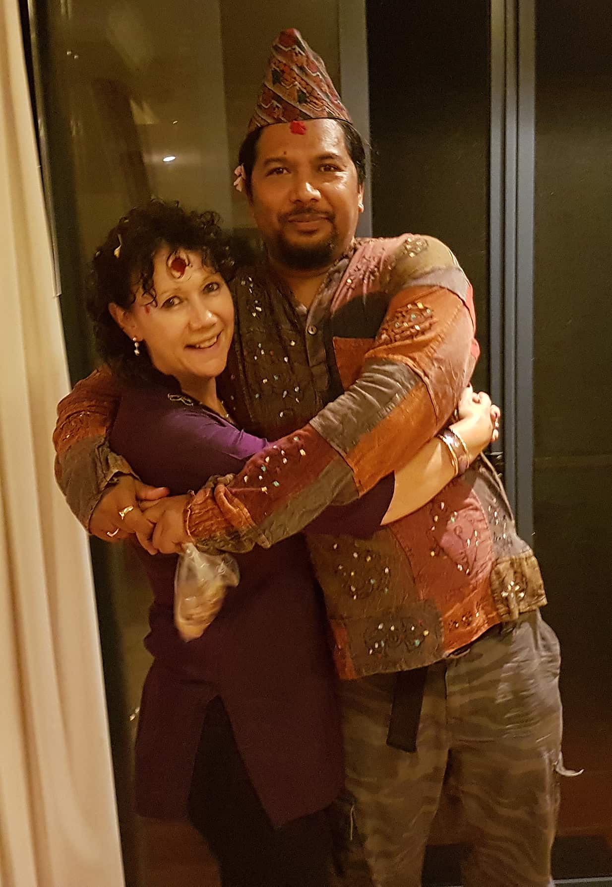 Mahesh Manandhar with Nicki