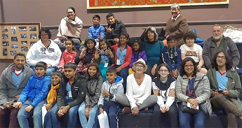 Visiting Nepali Kids at Lieder Theatre with host families