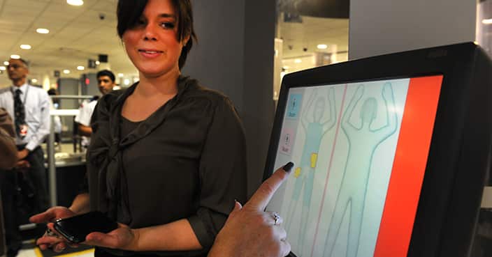 Woman passes airport security